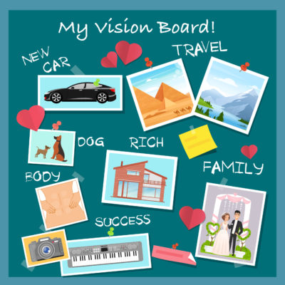 art therapy vision boards